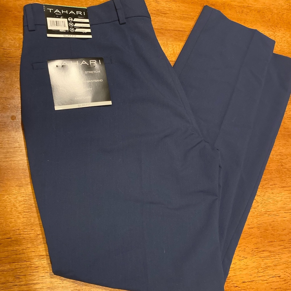 Tahari Men’s Navy Blue Dress Pants